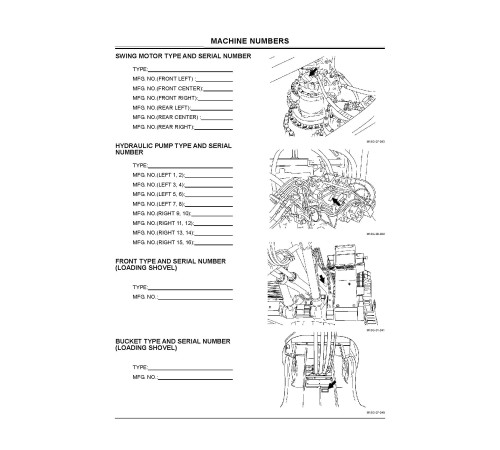 Hitachi EX8000-6 Hydraulic Excavator set of Service Manuals Hitachi EX8000-6 Hydraulic Excavator set of Service Manuals