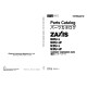 Hitachi Zaxis 50U-3, Zaxis 50U-3F, Zaxis 52U-3 and Zaxis 52U-3F Compact Excavator set of Parts Catalogs