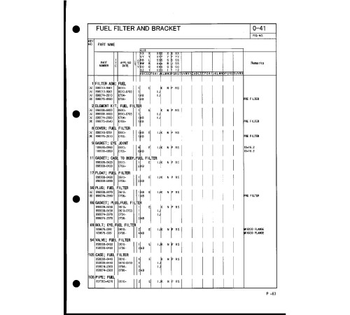 Hitachi Zaxis 140W-3 Wheel Excavator set of Parts Catalogs