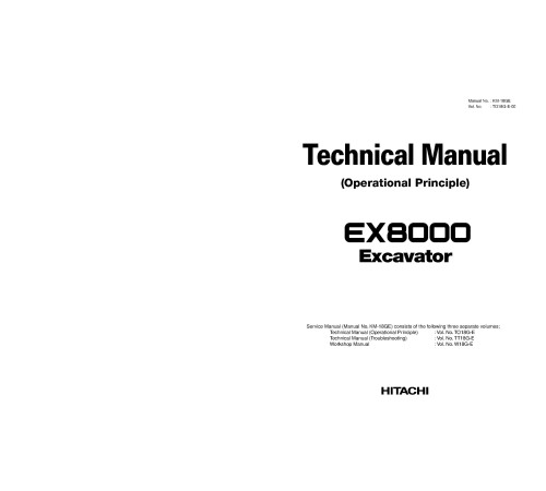 Hitachi EX8000 Hydraulic Excavator set of Service Manuals Hitachi EX8000 Hydraulic Excavator set of Service Manuals