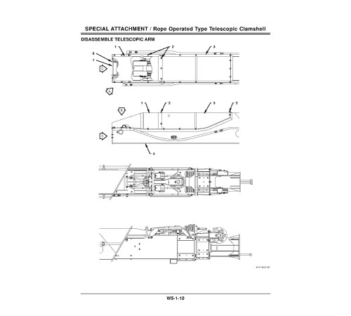 Hitachi Zaxis 210-5B, Zaxis 210LC-5B, Zaxis 210LCN-5B and Zaxis 240N-5B Crawler Excavator set of Service Manuals