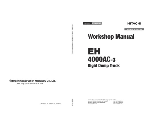 Hitachi EH4000AC-3 Rigid Dump Truck set of Service Manuals Hitachi EH4000AC-3 Rigid Dump Truck set of Service Manuals