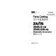 Hitachi Zaxis 250LC-5B and Zaxis 250LCN-5B Crawler Excavator set of Parts Catalogs