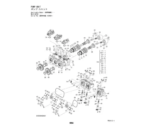 Hitachi Zaxis 250LC-5B and Zaxis 250LCN-5B Crawler Excavator set of Parts Catalogs Hitachi Zaxis 250LC-5B and Zaxis 250LCN-5B Crawler Excavator set of Parts Catalogs