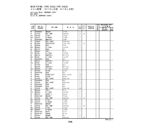 Hitachi Zaxis 250LC-5B and Zaxis 250LCN-5B Crawler Excavator set of Parts Catalogs Hitachi Zaxis 250LC-5B and Zaxis 250LCN-5B Crawler Excavator set of Parts Catalogs