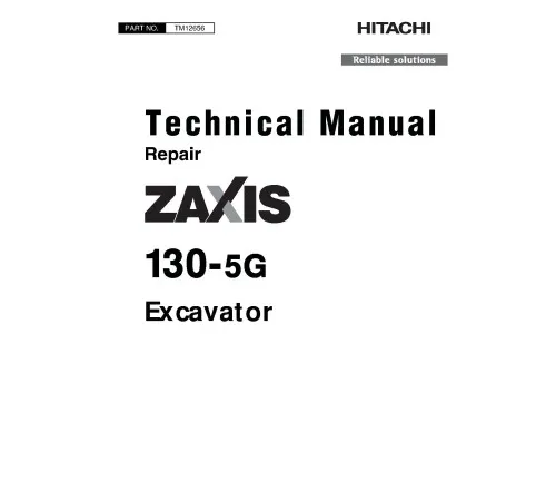Hitachi Zaxis 130-5G (PIN. from 1FFDAGH0_ _C130001) Crawler Excavators set of Service Manuals download Hitachi Zaxis 130-5G (PIN. from 1FFDAGH0_ _C130001) Crawler Excavators set of Service Manuals download