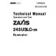 Hitachi Zaxis 245USLC-5N Crawler Excavators (PIN. from HCMDCP6_ _ _0400001) set of Service Manuals download